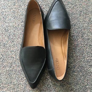 Abound Kali Pointed Toe Faux Leather Flats Size 7